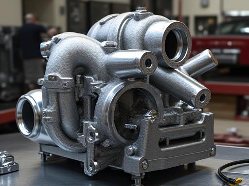Large turbocharger kit ready for installation